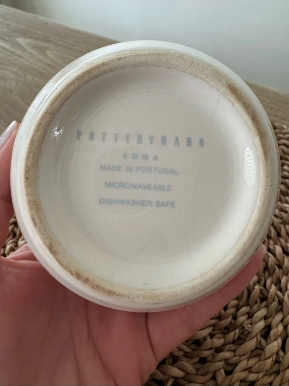 Pottery Barn - Emma Beaded Stoneware Sugar Bowl